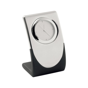 Elite Silver Quartz Clock